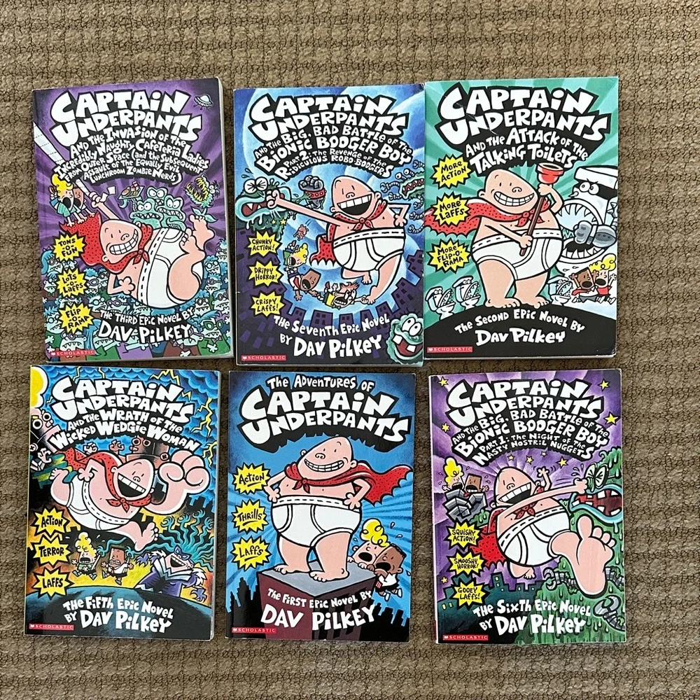 Captain Underpants Book Set - Picture 1 of 1